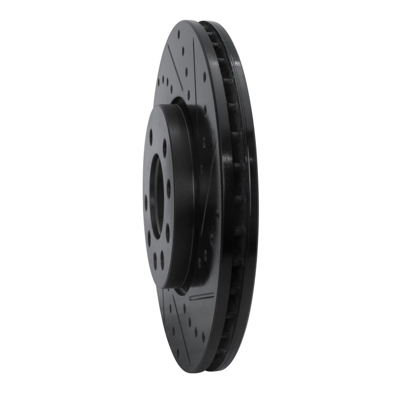 Picture of R1 03-11 Cadillac BLS (Mexico) Front Right Drilled & Slotted Black Brake Rotor