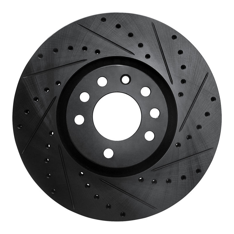 Picture of R1 03-11 Cadillac BLS (Mexico) Front Right Drilled & Slotted Black Brake Rotor