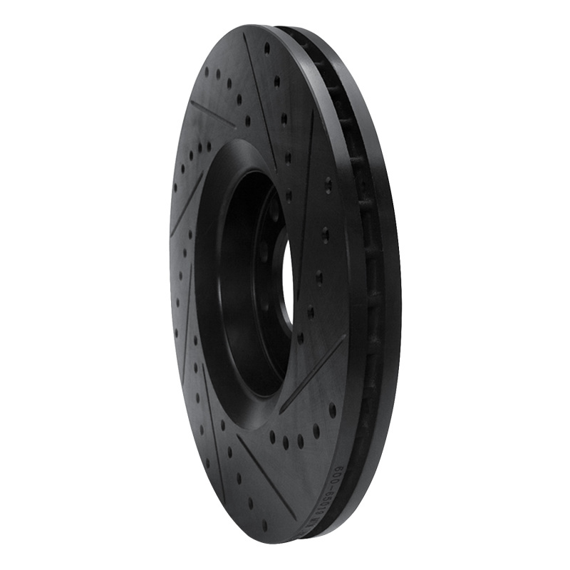 Picture of R1 03-11 Cadillac BLS (Mexico) Front Left Drilled & Slotted Black Brake Rotor