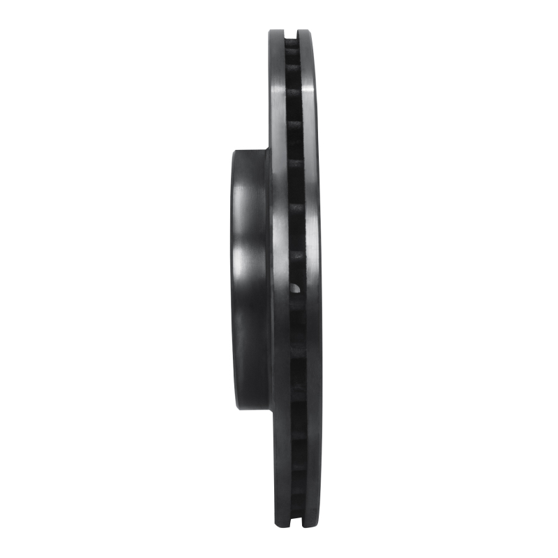 Picture of R1 05-22 Mitsubishi Outlander PHEV Front Left Drilled & Slotted Black Brake Rotor