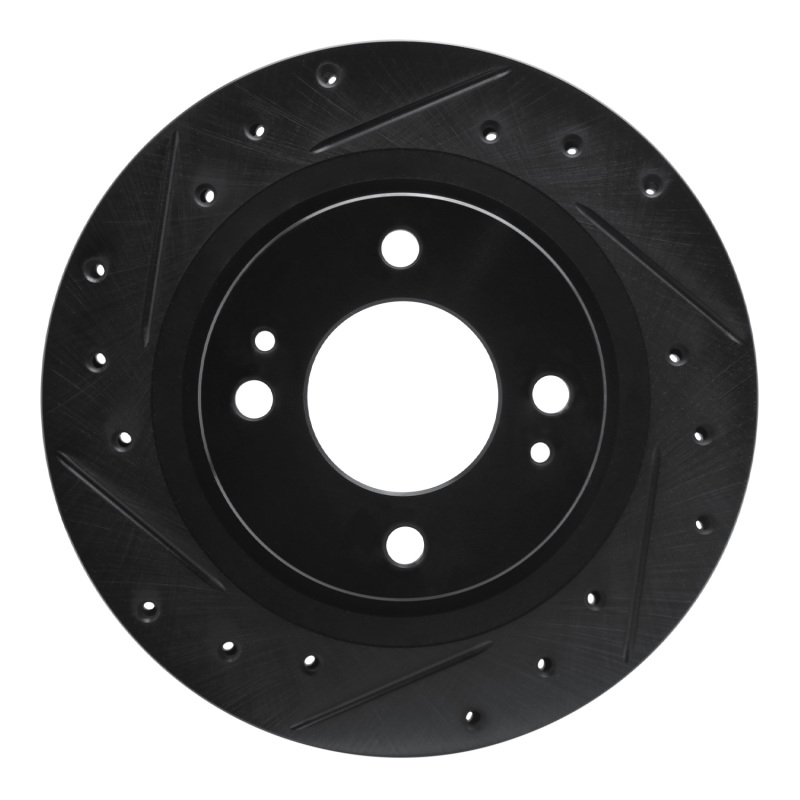 Picture of R1 16-25 Dodge Attitude (Mexico) Front Left Drilled & Slotted Black Brake Rotor