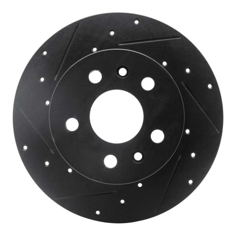Picture of R1 72-78 Volkswagen Type 2 Front Left Drilled & Slotted Black Brake Rotor
