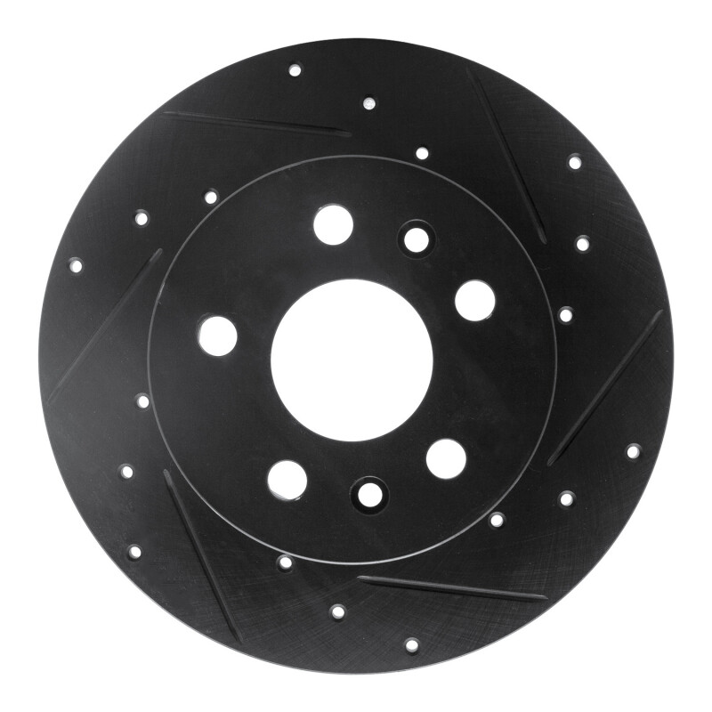 Picture of R1 72-78 Volkswagen Type 2 Front Right Drilled & Slotted Black Brake Rotor