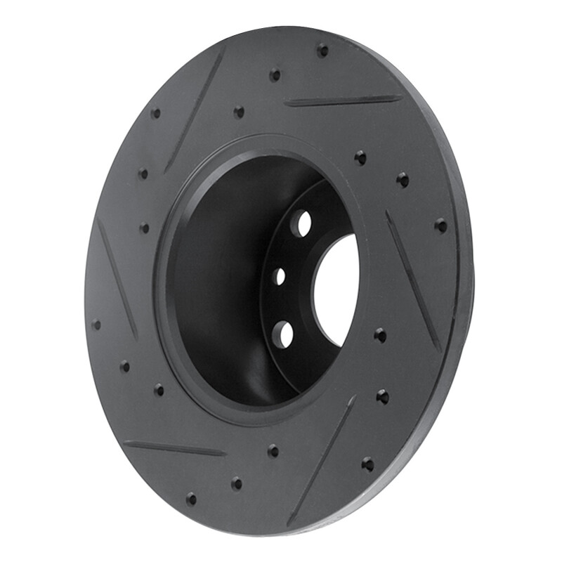Picture of R1 72-78 Volkswagen Type 2 Front Right Drilled & Slotted Black Brake Rotor