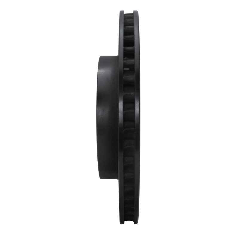 Picture of R1 15-22 Lexus RC F Right Rear Drilled & Slotted Black Brake Rotor
