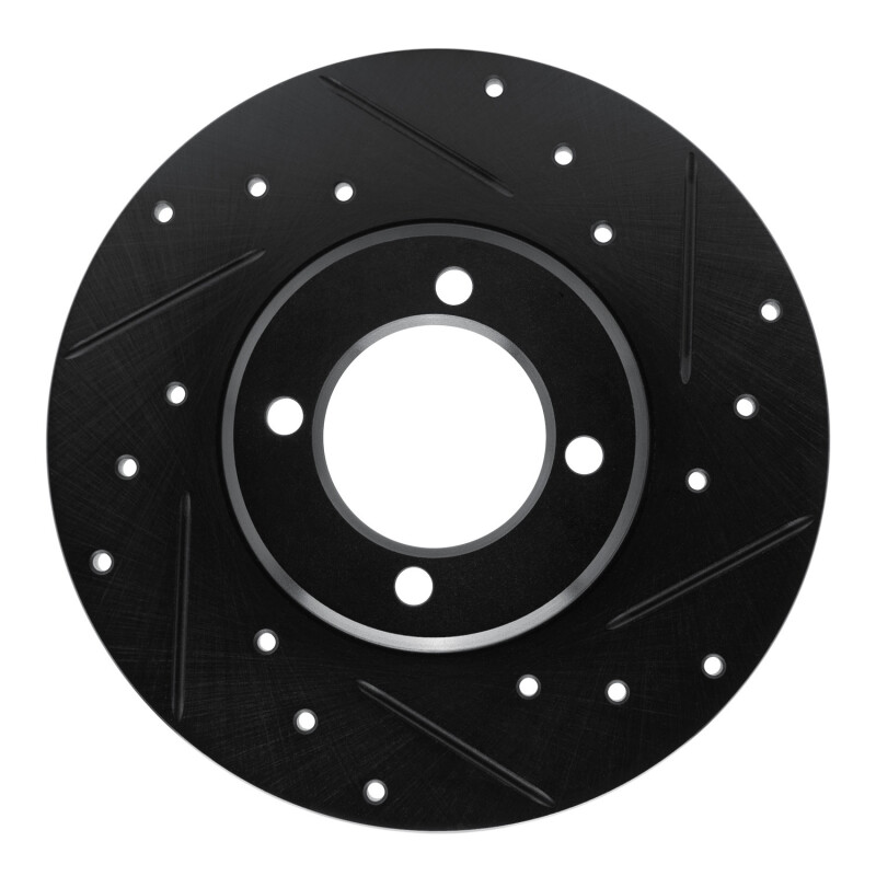 Picture of R1 70-79 Toyota Carina Front Right Drilled & Slotted Black Brake Rotor