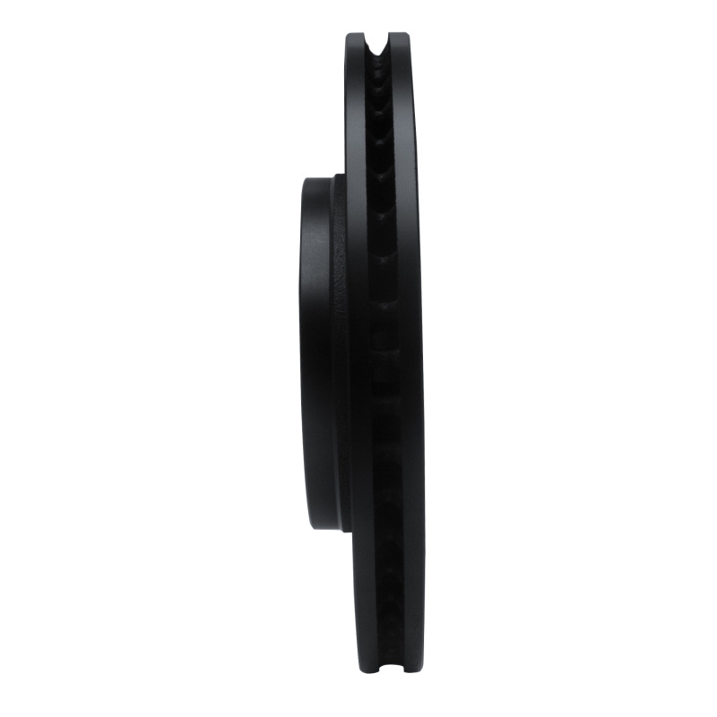 Picture of R1 18-22 Toyota C-HR Front Right Drilled & Slotted Black Brake Rotor