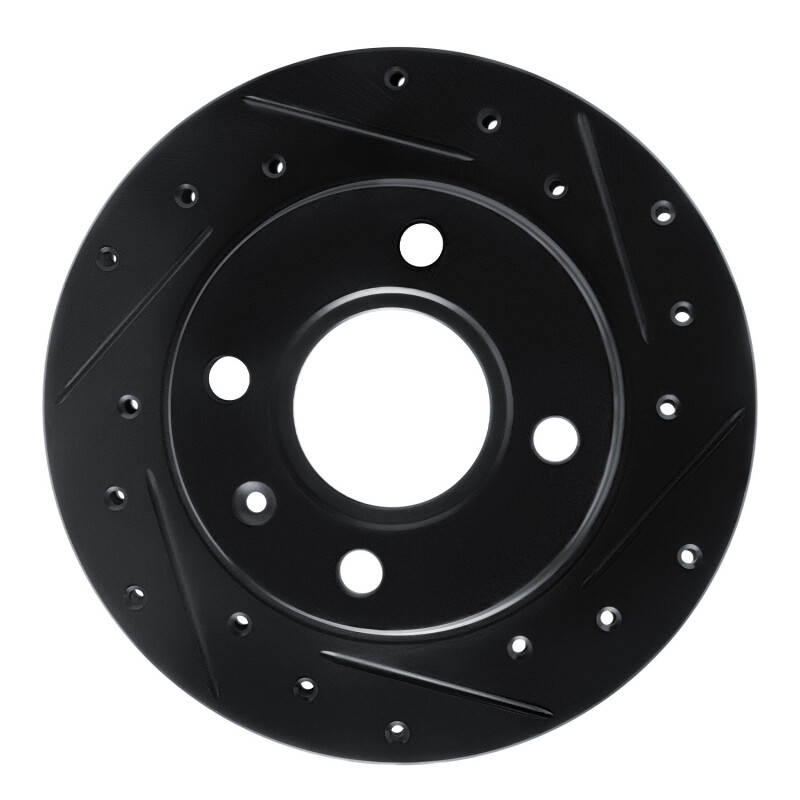 Picture of R1 96-15 Ford Fiesta (Mexico) Front Right Drilled & Slotted Black Brake Rotor