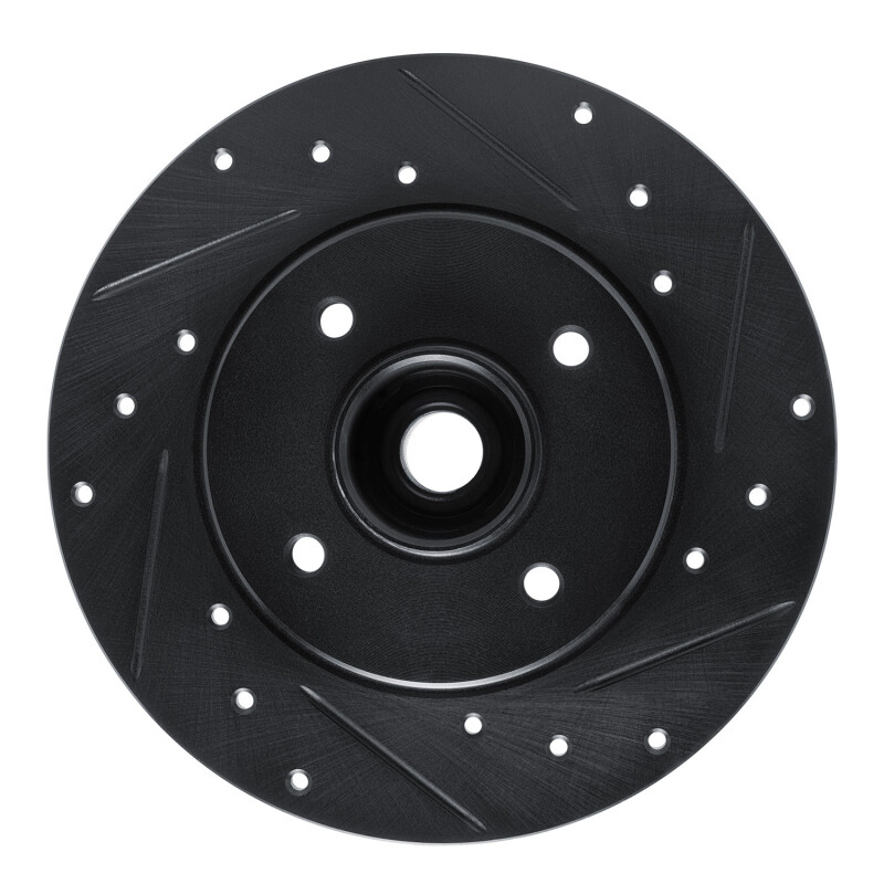 Picture of R1 02-10 Renault CLIO (Mexico) Rear Right Drilled & Slotted Black Brake Rotor