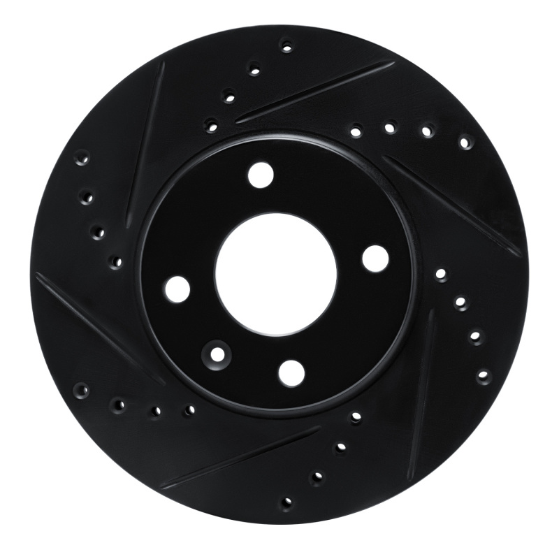 Picture of R1 12-17 Chevrolet SONIC (Mexico) Front Left Drilled & Slotted Black Brake Rotor