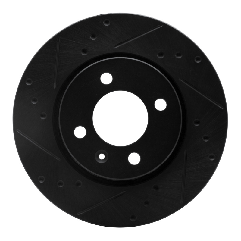 Picture of R1 09-17 Volkswagen SAVEIRO (Mexico) Front Left Drilled & Slotted Black Brake Rotor