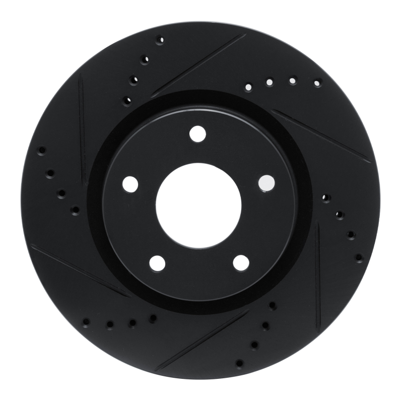 Picture of R1 10-14 Renault SAFRANE (Mexico) Front Left Drilled & Slotted Black Brake Rotor