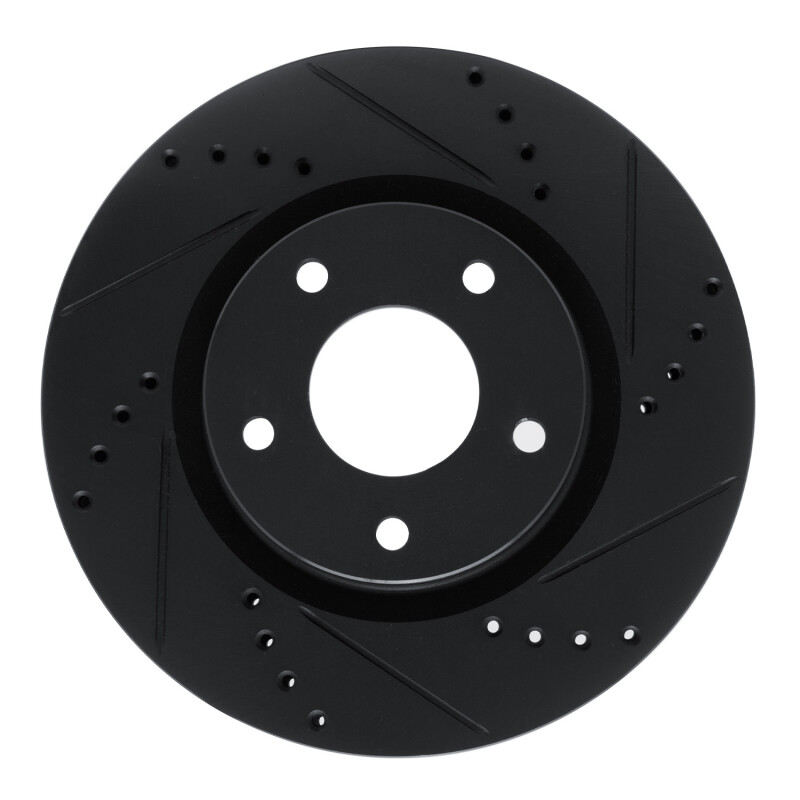 Picture of R1 10-14 Renault SAFRANE (Mexico) Front Right Drilled & Slotted Black Brake Rotor