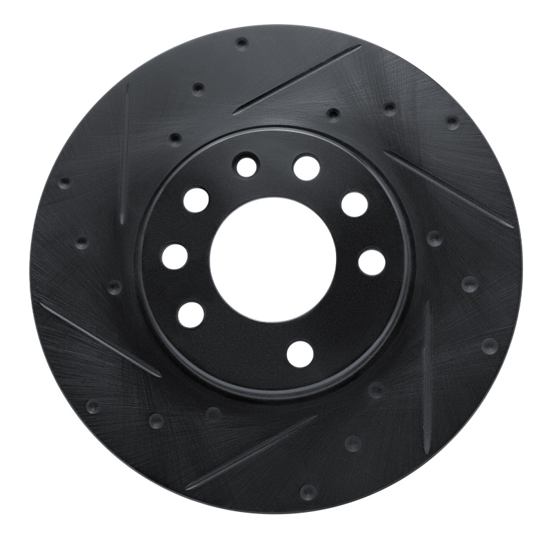 Picture of R1 02-08 Chevrolet Meriva (Mexico) Front Left Drilled & Slotted Black Brake Rotor