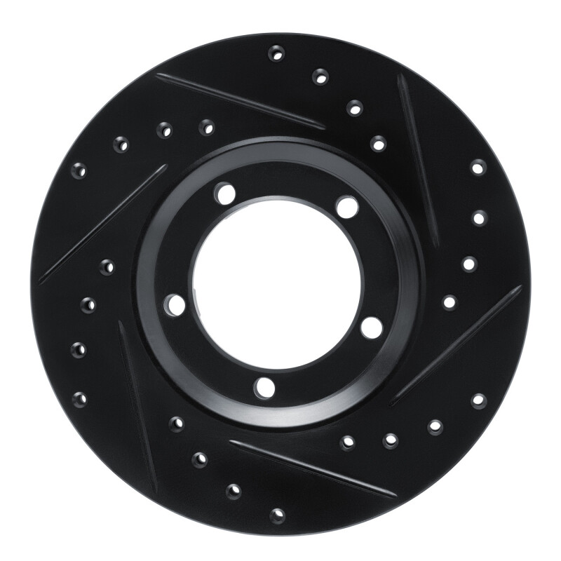 Picture of R1 03-05 Dodge H100 (Mexico) Front Right Drilled & Slotted Black Brake Rotor