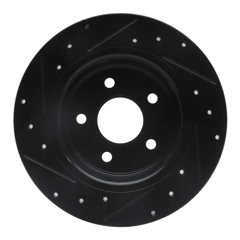 Picture of R1 99-03 Renault SCENIC (Mexico) Rear Right Drilled & Slotted Black Brake Rotor