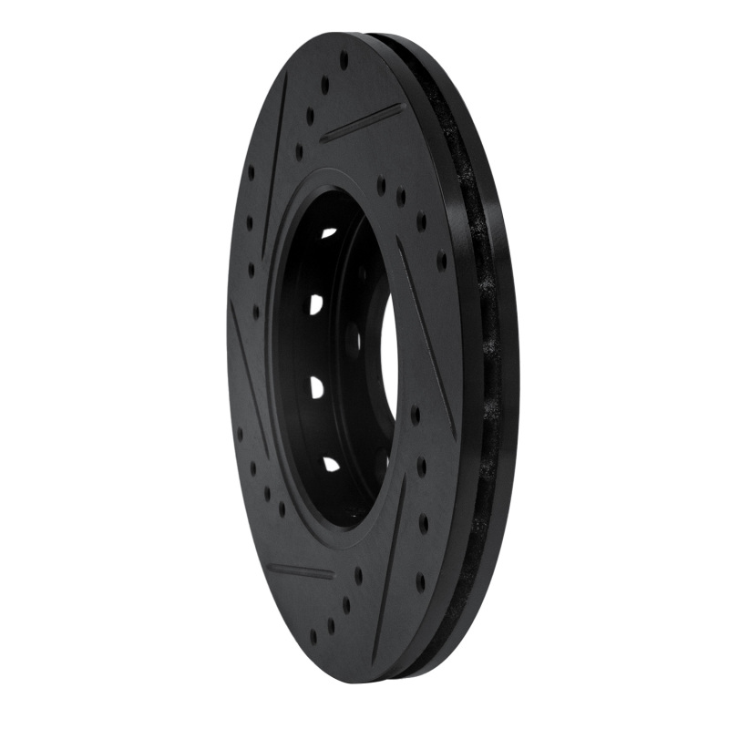 Picture of R1 03-18 Volkswagen VENTO (Mexico) Front Right Drilled & Slotted Black Brake Rotor