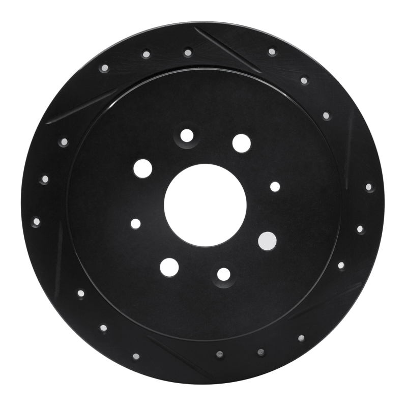 Picture of R1 99-03 Renault SCENIC (Mexico) Rear Right Drilled & Slotted Black Brake Rotor
