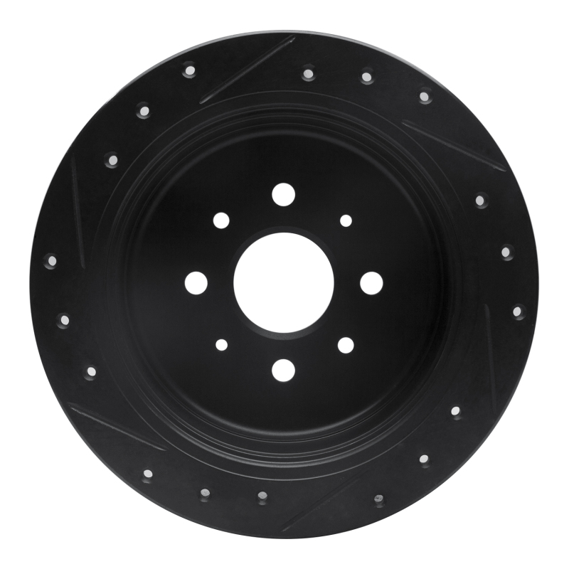 Picture of R1 99-03 Renault SCENIC (Mexico) Rear Right Drilled & Slotted Black Brake Rotor