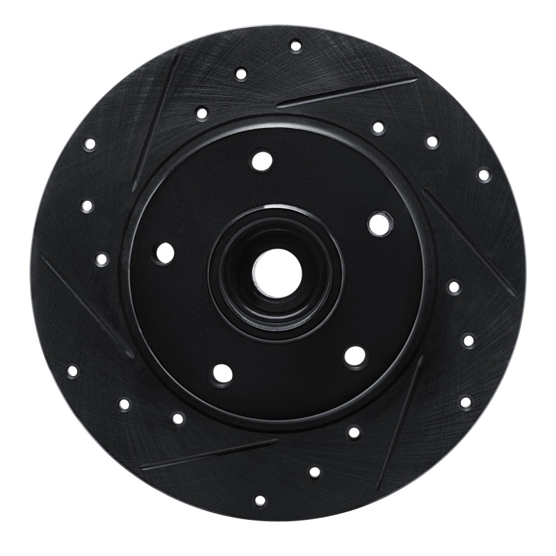Picture of R1 11-15 Renault Fluence (Mexico) Rear Left Drilled & Slotted Black Brake Rotor