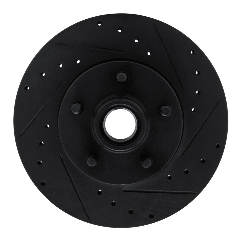 Picture of R1 06-12 Ford Ranger (Mexico) Front Right Drilled & Slotted Black Brake Rotor