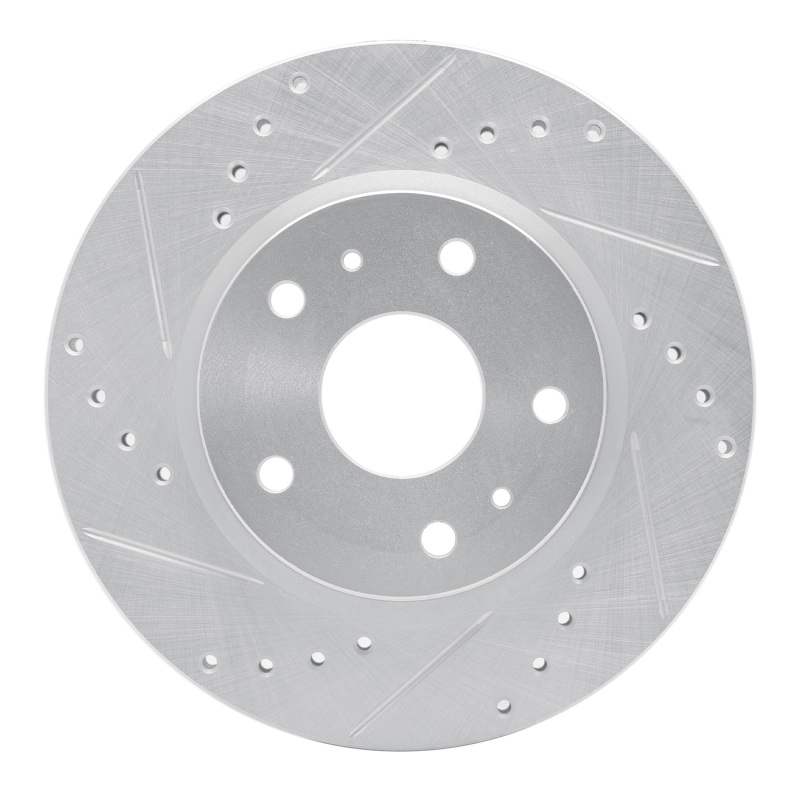 Picture of R1 07-19 Suzuki SX4 S-Cross (Mexico) Front Left Drilled & Slotted Silver Brake Rotor