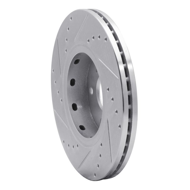 Picture of R1 10-13 Suzuki Kizashi Front Right Drilled & Slotted Silver Brake Rotor