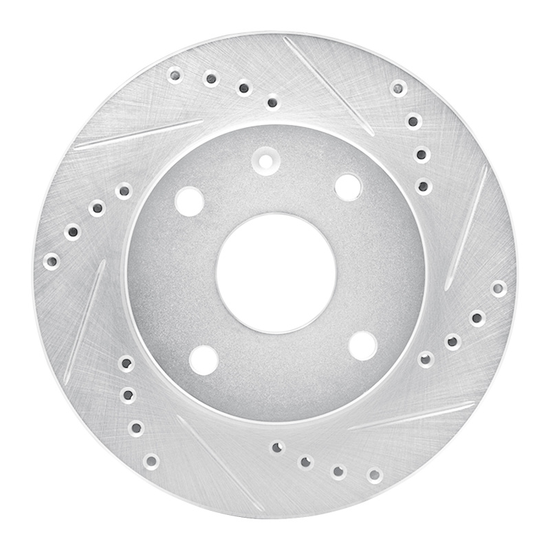 Picture of R1 04-10 Chevrolet Optra (Mexico) Front Right Drilled & Slotted Silver Brake Rotor