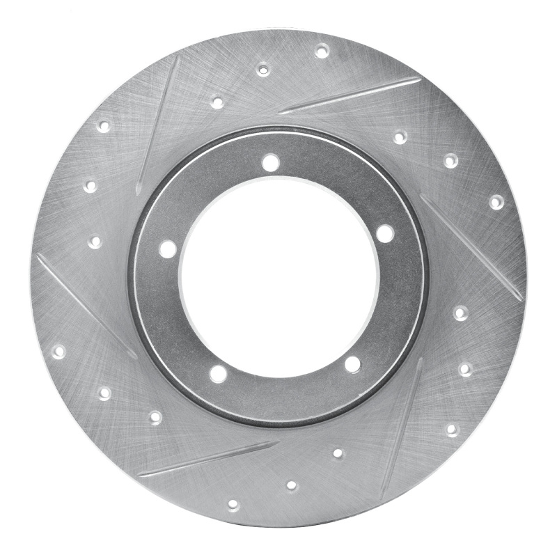 Picture of R1 65-76 Porsche 911 Front Left Drilled & Slotted Silver Brake Rotor