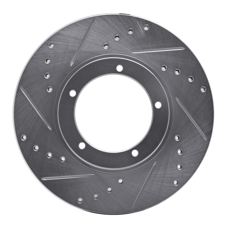 Picture of R1 67-88 Porsche 924 Front Left Drilled & Slotted Silver Brake Rotor
