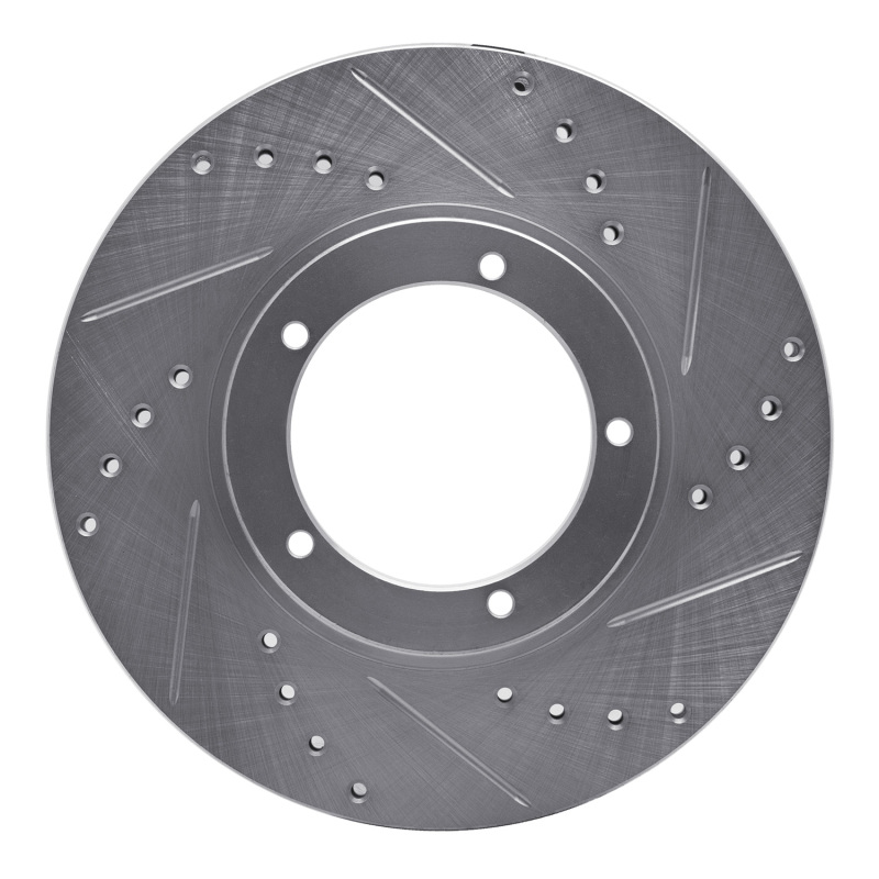 Picture of R1 67-88 Porsche 911 Front Right Drilled & Slotted Silver Brake Rotor