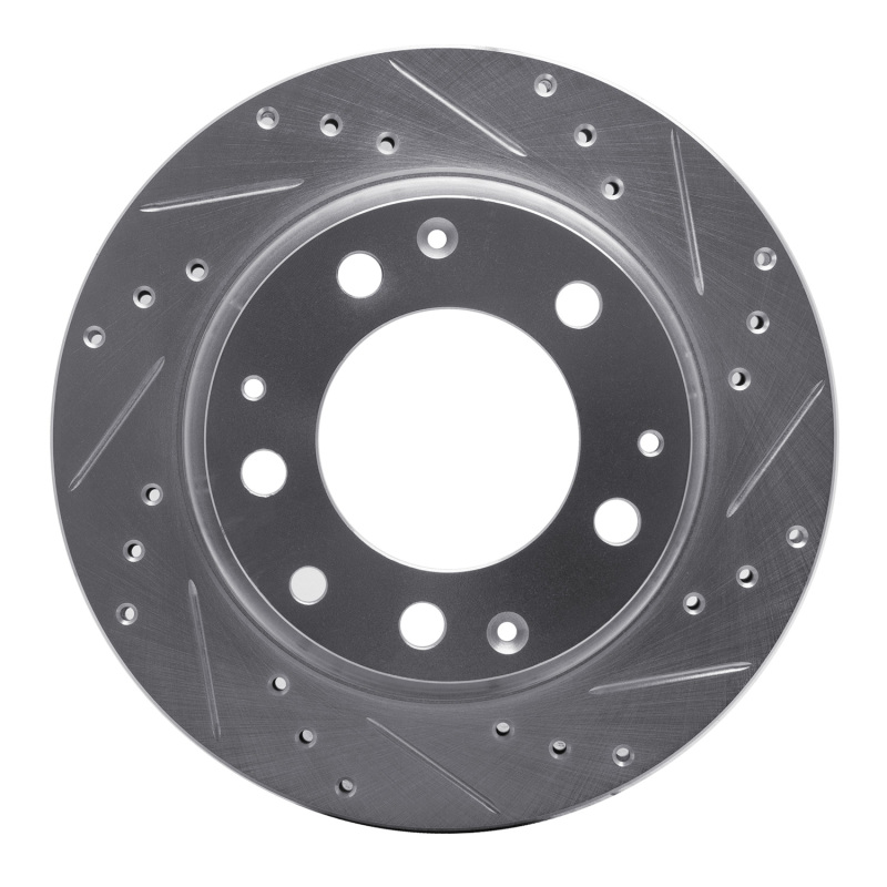 Picture of R1 69-83 Porsche 911 Rear Right Drilled & Slotted Silver Brake Rotor