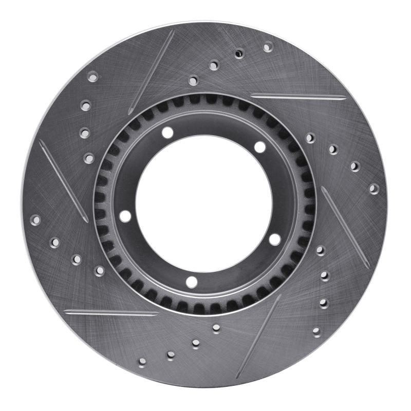 Picture of R1 67-88 Porsche 911 Front Right Drilled & Slotted Silver Brake Rotor