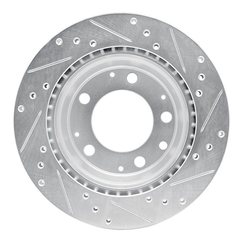 Picture of R1 69-83 Porsche 911 Rear Left Drilled & Slotted Silver Brake Rotor