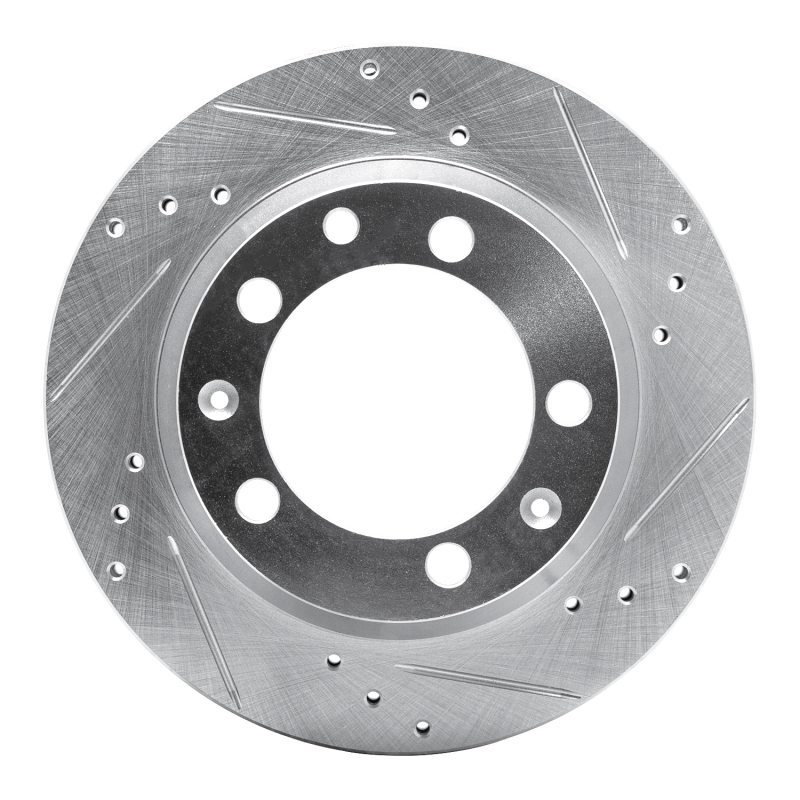 Picture of R1 77-88 Porsche 924 Rear Right Drilled & Slotted Silver Brake Rotor