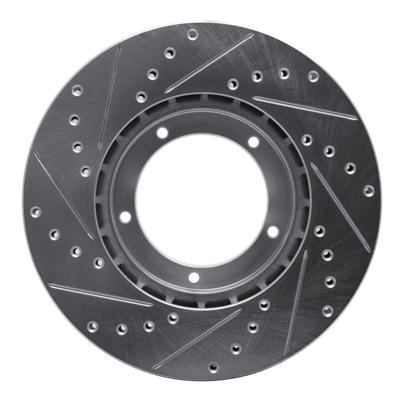Picture of R1 84-89 Porsche 911 Front Right Drilled & Slotted Silver Brake Rotor