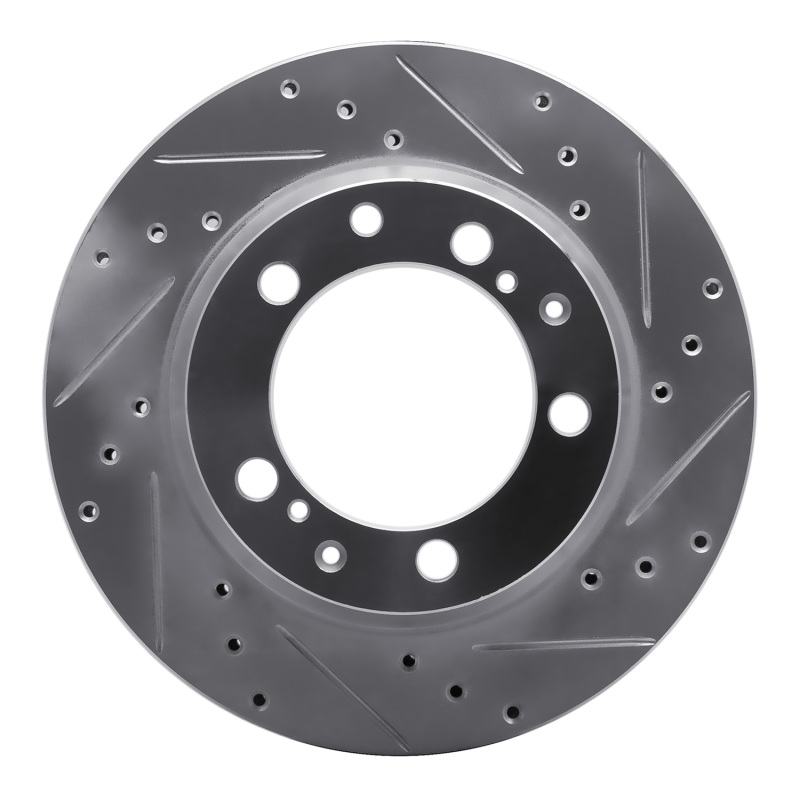 Picture of R1 87-97 Porsche 944 Turbo Rear Right Drilled & Slotted Silver Brake Rotor