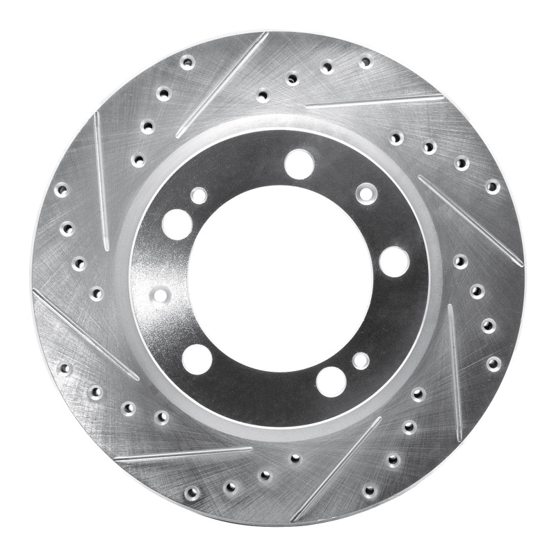 Picture of R1 89-97 Porsche 911 Front Left Drilled & Slotted Silver Brake Rotor