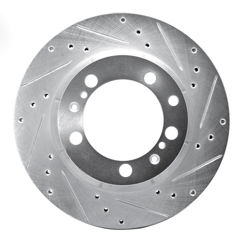 Picture of R1 91-97 Porsche 911 Left Rear Drilled & Slotted Silver Brake Rotor