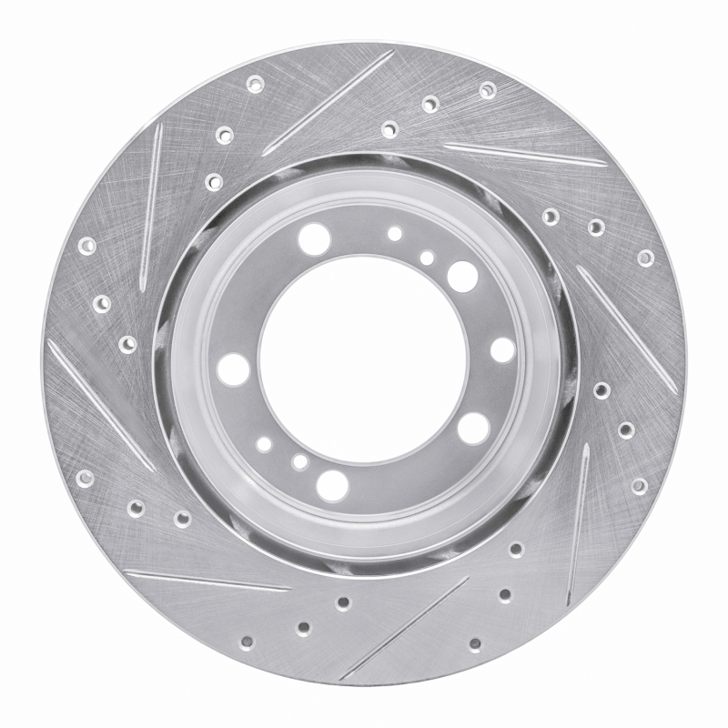 Picture of R1 91-97 Porsche 911 Right Rear Drilled & Slotted Silver Brake Rotor