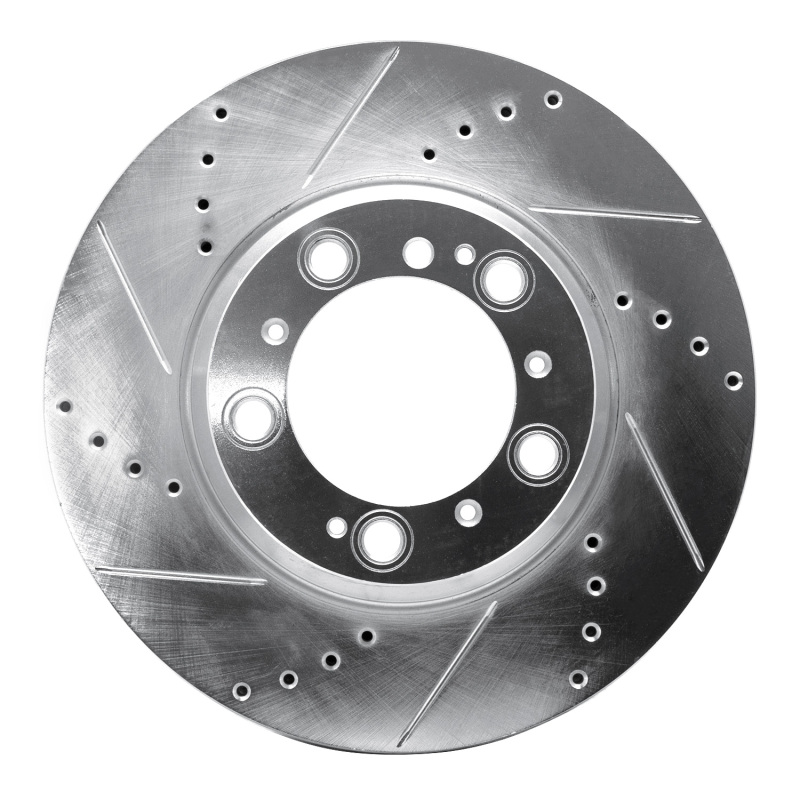 Picture of R1 99-23 Porsche 911 Right Rear Drilled & Slotted Silver Brake Rotor