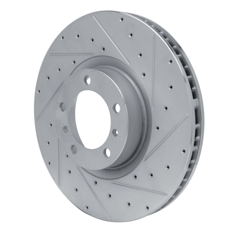 Picture of R1 10-24 Audi RS e-Tron GT Right Front Drilled & Slotted Silver Brake Rotor