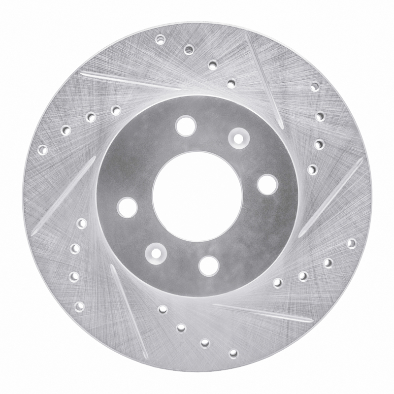 Picture of R1 06-12 Dodge Attitude (Mexico) Front Right Drilled & Slotted Silver Brake Rotor