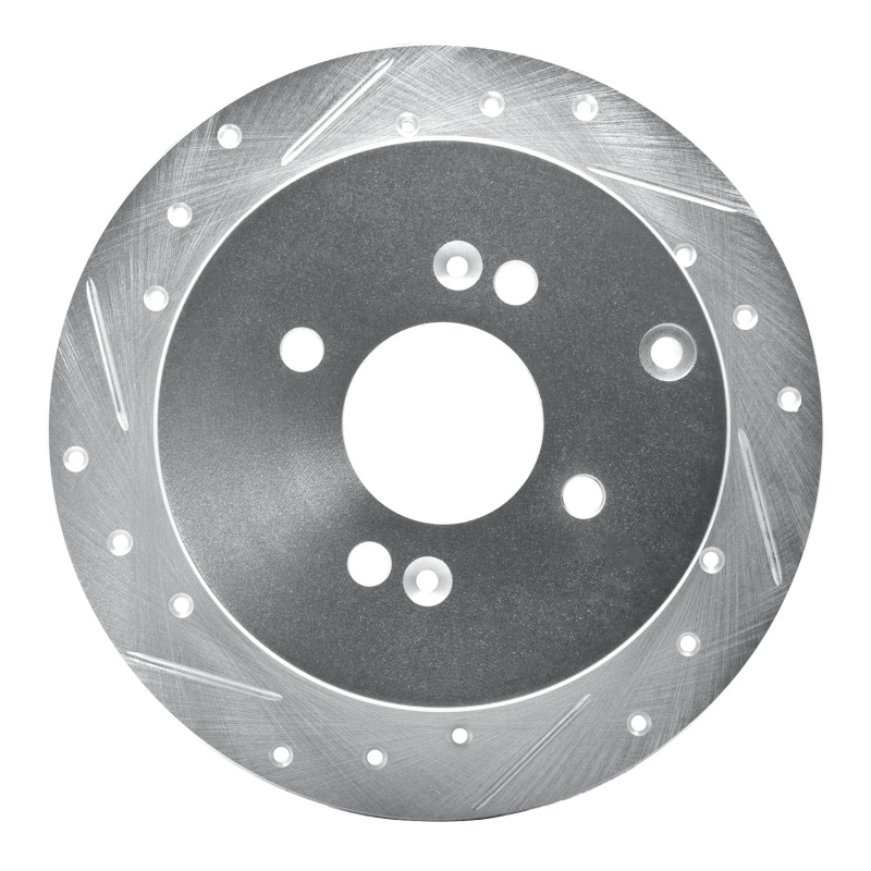 Picture of R1 06-12 Dodge Attitude (Mexico) Rear Left Drilled & Slotted Silver Brake Rotor