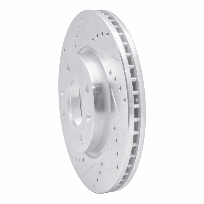 Picture of R1 02-06 Hyundai SONATA Front Left Drilled & Slotted Silver Brake Rotor
