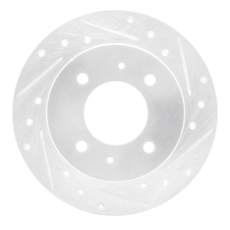Picture of R1 97-06 Hyundai Elantra Rear Right Drilled & Slotted Silver Brake Rotor
