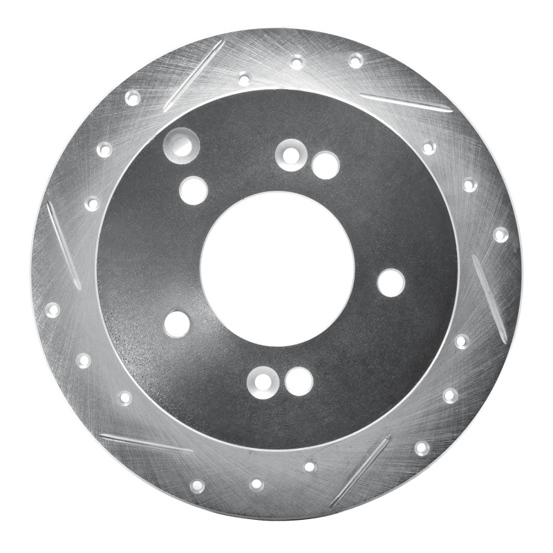 Picture of R1 01-10 Hyundai XG350 Rear Left Drilled & Slotted Silver Brake Rotor
