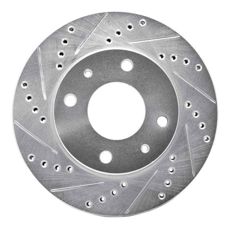 Picture of R1 01-03 Hyundai SONATA Front Left Drilled & Slotted Silver Brake Rotor