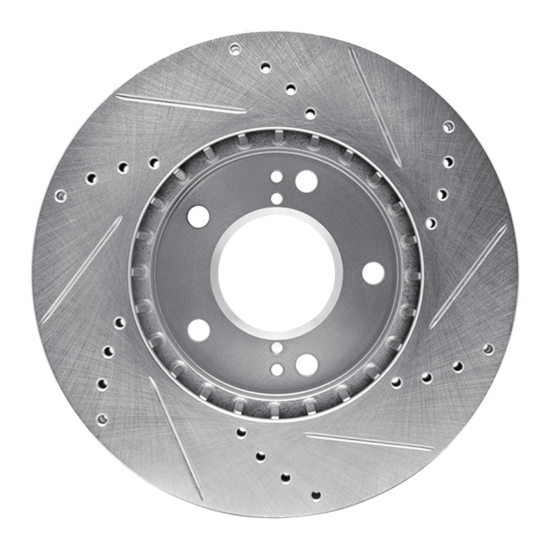 Picture of R1 01-03 Hyundai XG350 Front Left Drilled & Slotted Silver Brake Rotor