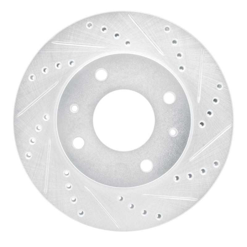 Picture of R1 01-03 Hyundai SONATA Front Right Drilled & Slotted Silver Brake Rotor